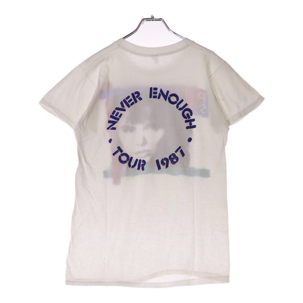 VINTAGE(ヴィンテージ) 80s Patty Smyth Never Enough Tour TEE 1987 パティ・スマイス ネバ―イナフツアー 両面プリント 半袖Tシャツ カットソー ホワイト