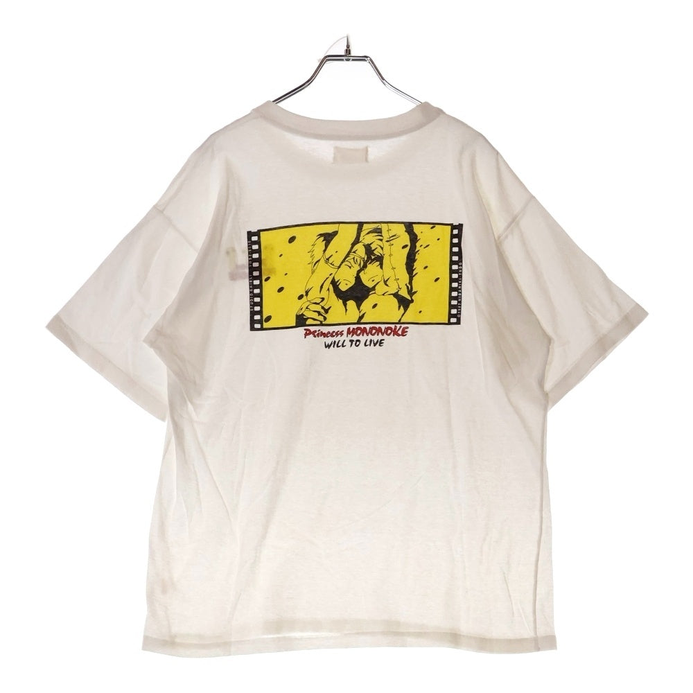 VINTAGE(ヴィンテージ) 90s MONONOKE Princess TEE もののけ姫 両面プリント半袖Tシャツ カットソー ホワイト