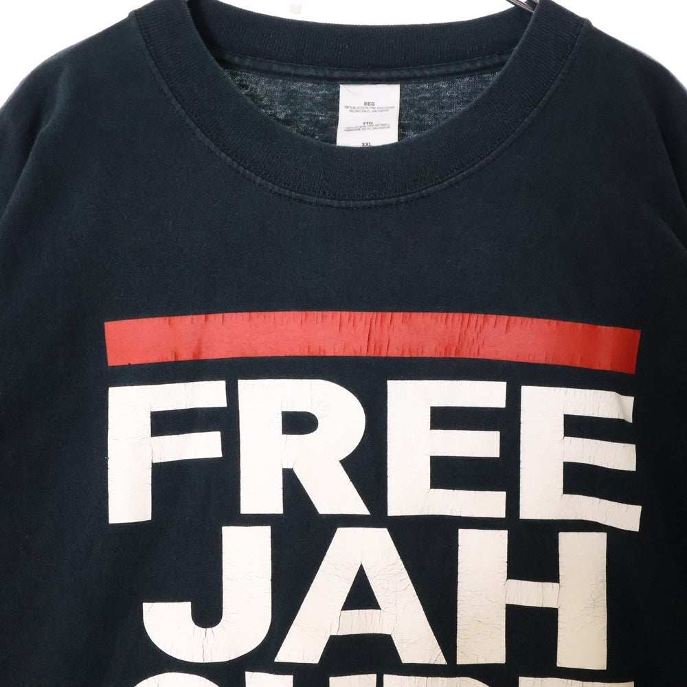 VINTAGE(ヴィンテージ) 00s FREE JAH CURE L/S TEE フロントプリント 長袖 Tシャツ ブラック
