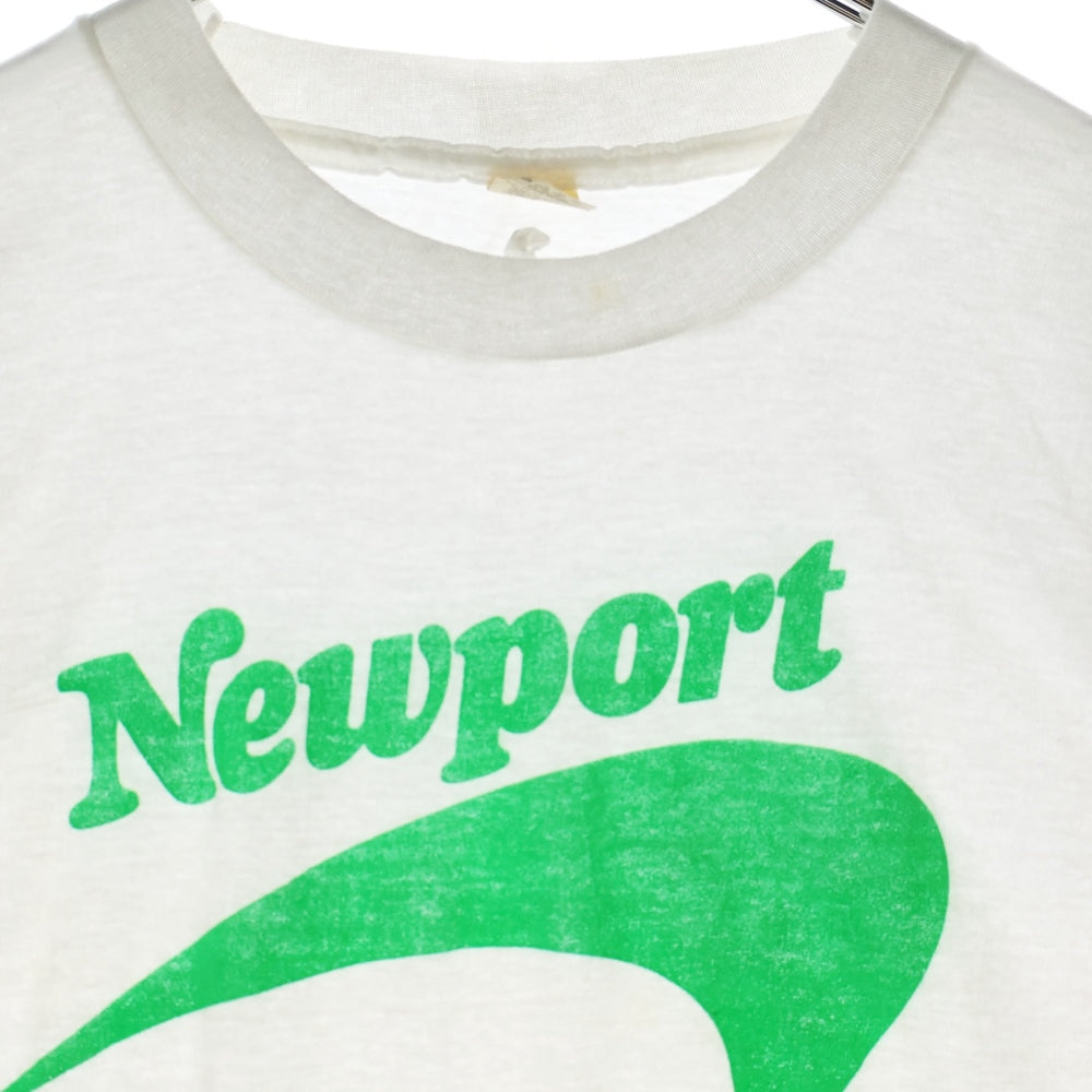 VINTAGE(ヴィンテージ) 80s vintage NEWPORT SCREEN STARS シングル 半袖Tシャツ ホワイト