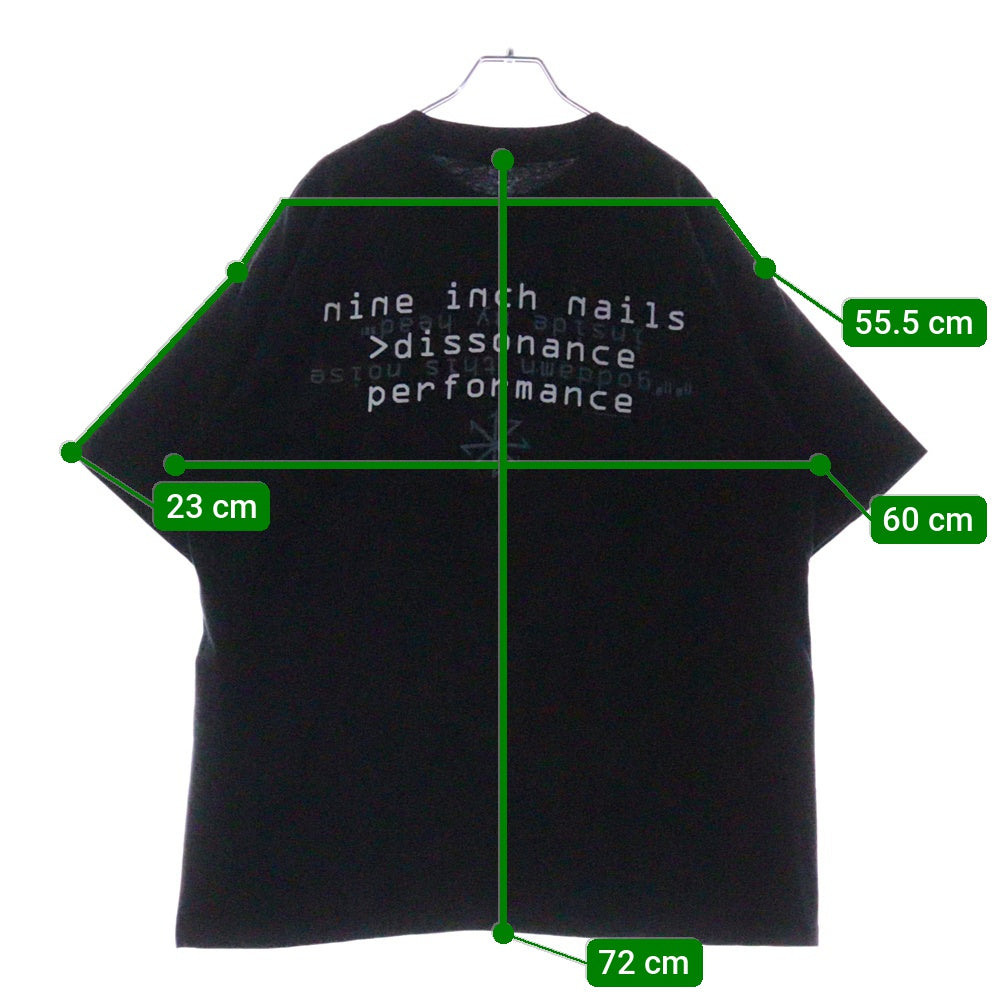 VINTAGE(ヴィンテージ) 90s vintage NINE INCH NAILS DISSONANCE USA製 ALL SPORT 半袖 Tシャツ カットソー ブラック
