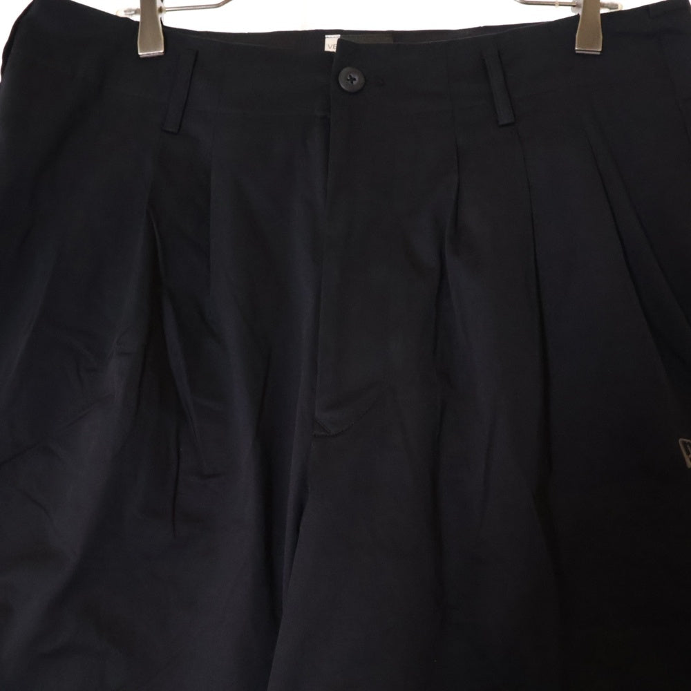 Yohji Yamamoto POUR HOMME(ヨウジヤマモト プールオム) 23AW New Era Side Tape Pants YY LOGO ニューエラ サイドテープ ワイド パンツ ブラック HJ-P99-039