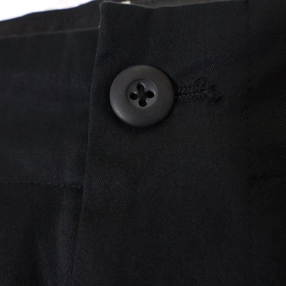 Yohji Yamamoto POUR HOMME(ヨウジヤマモト プールオム) 23AW New Era Side Tape Pants YY LOGO ニューエラ サイドテープ ワイド パンツ ブラック HJ-P99-039