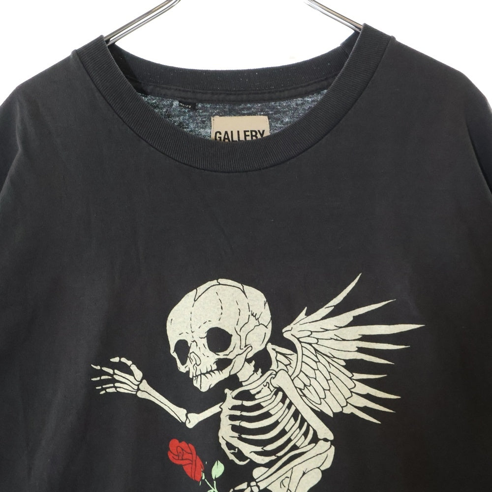 GALLERY DEPT.(ギャラリーデプト) ART THAT KILLS スカルエンジェル プリント Tシャツ 半袖カットソー ブラック