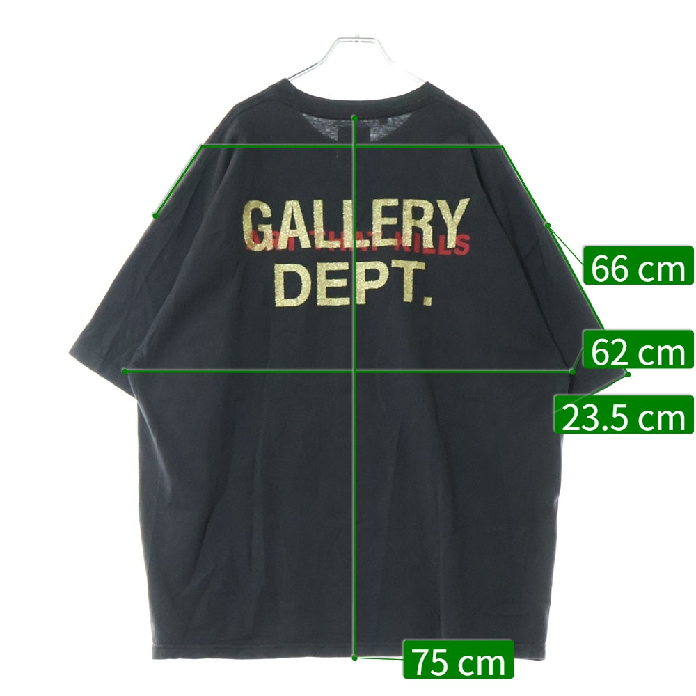 GALLERY DEPT.(ギャラリーデプト) ART THAT KILLS スカルエンジェル プリント Tシャツ 半袖カットソー ブラック