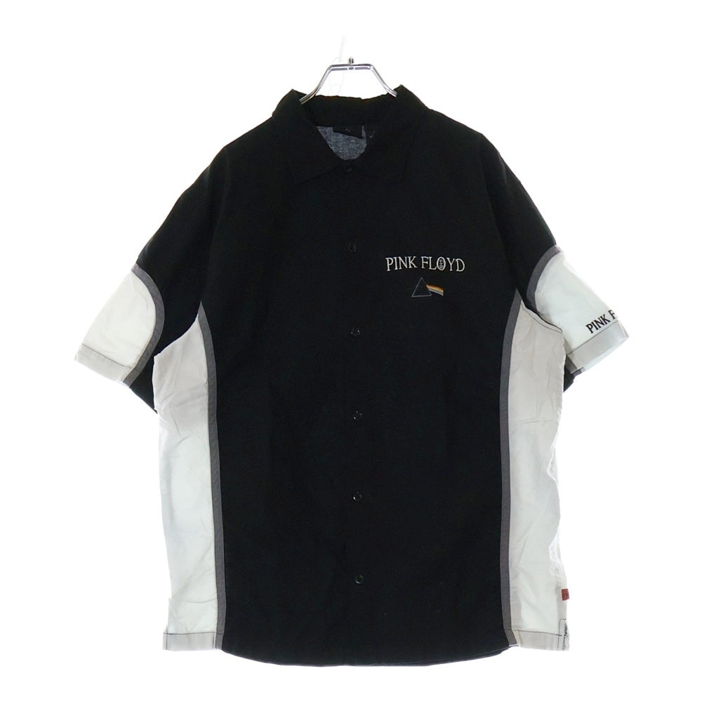 VINTAGE(ヴィンテージ) 00s PINK FLOYD DARK SIDE OF THE MOON EMBROIDERY SHIRT ピンクフロイド ダークサイドオブザムーン エンブロイダリー 刺繍 半袖シャツ ブラック