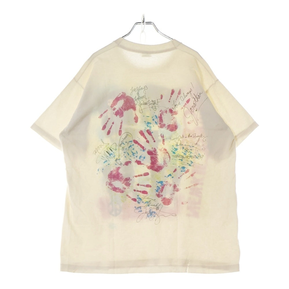VINTAGE(ヴィンテージ) 80s NEW KIDS ON THE BLOCK BACK STAGE PASS ニュー・キッズ・オン・ザ・ブロック バックステージパス Tシャツ 半袖カットソー アイボリー