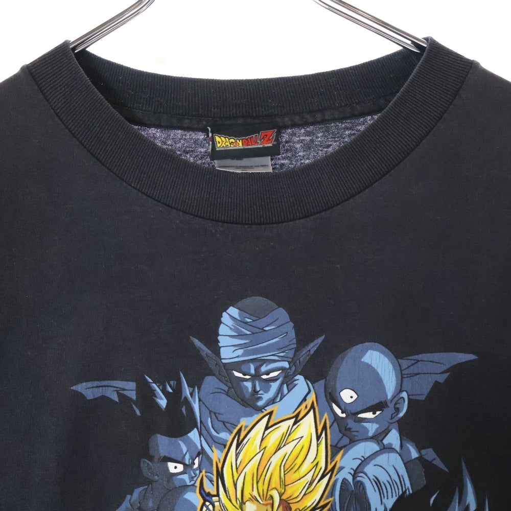 VINTAGE(ヴィンテージ) 00s DRAGONBALL 孫悟空 ピッコロ 天津飯 トランクス ベジータ ヤムチャ 悟飯 クリリン L/S ドラゴンボール ロンT Tシャツ 長袖カットソー ブラック