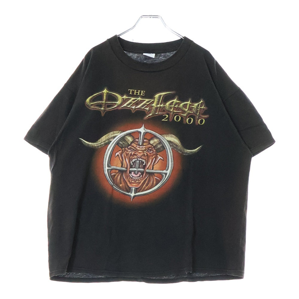 VINTAGE(ヴィンテージ) 00s OZZFEST オズフェス 2000 Tシャツ 半袖カットソー ブラック