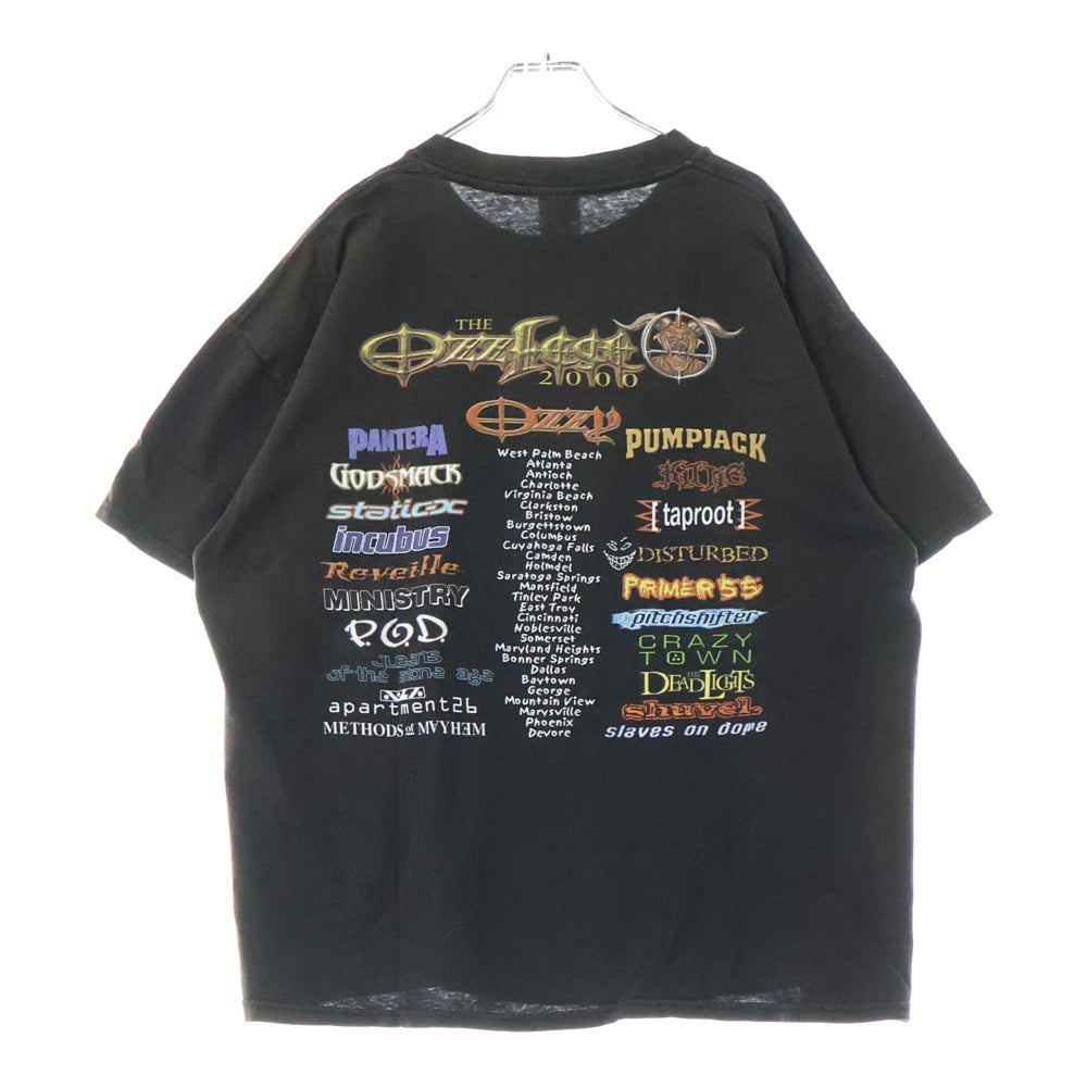 VINTAGE(ヴィンテージ) 00s OZZFEST オズフェス 2000 Tシャツ 半袖カットソー ブラック