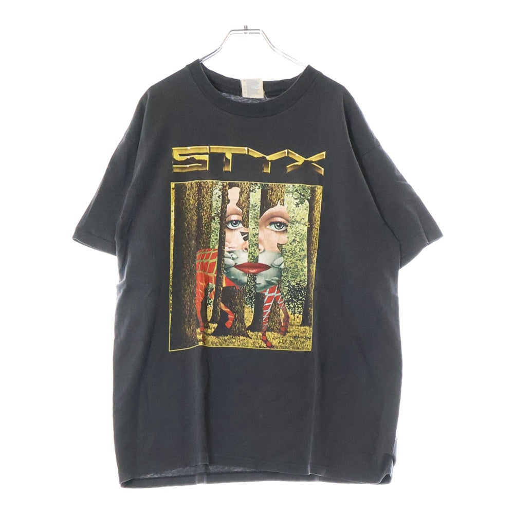 VINTAGE(ヴィンテージ) 90s STYX RETURN TO THE PARADISE THE ATER TOUR スティクス Tシャツ 半袖カットソー ブラック
