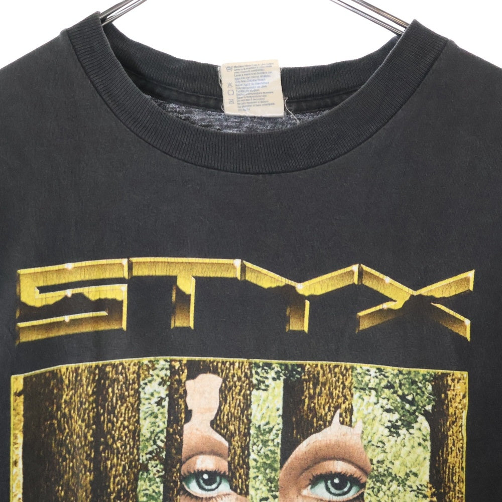 VINTAGE(ヴィンテージ) 90s STYX RETURN TO THE PARADISE THE ATER TOUR スティクス Tシャツ 半袖カットソー ブラック