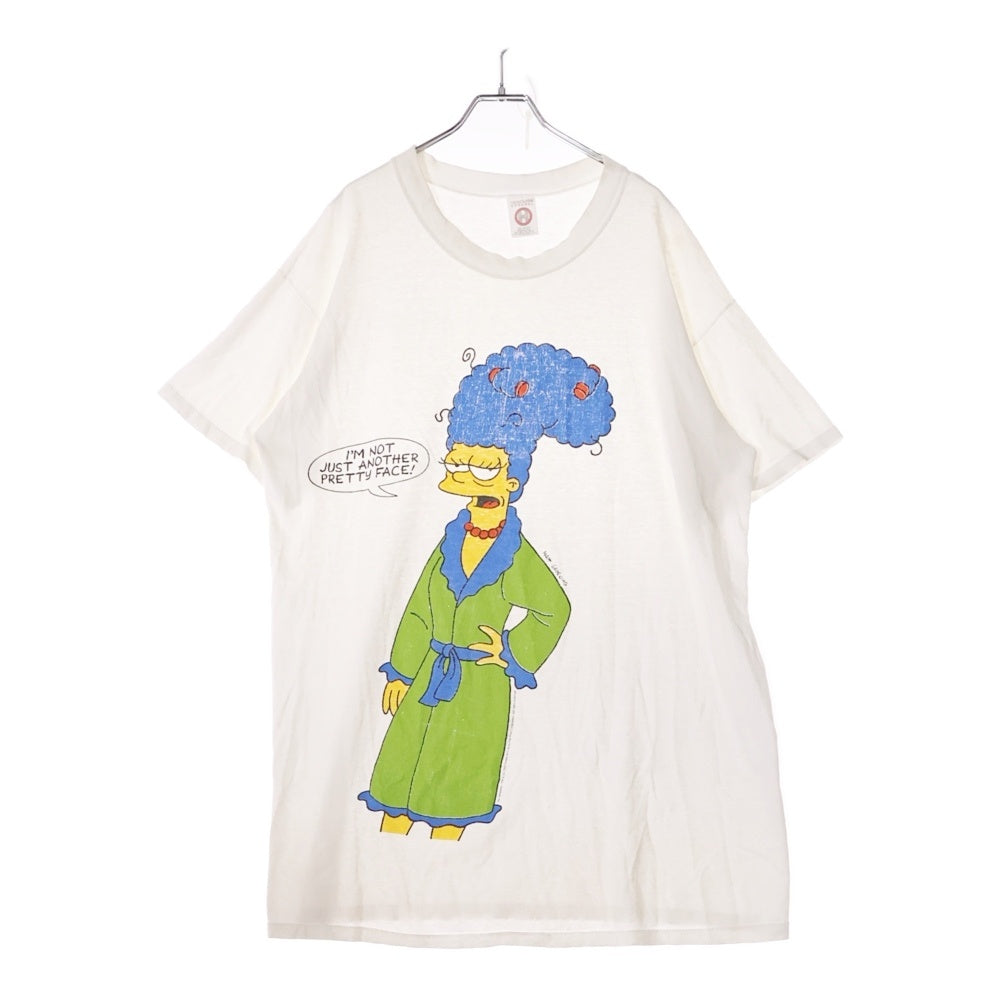 VINTAGE(ヴィンテージ) 90s The Simpsons TEE ザ シンプソンズ マージ単体 フロントプリント半袖Tシャツ カットソー ホワイト