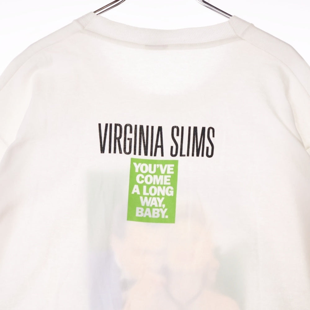 VINTAGE(ヴィンテージ) 90s VIRGINIA SLIMS TEE ヴァージニアスリム 両面プリント半袖Tシャツ カットソー ホワイト