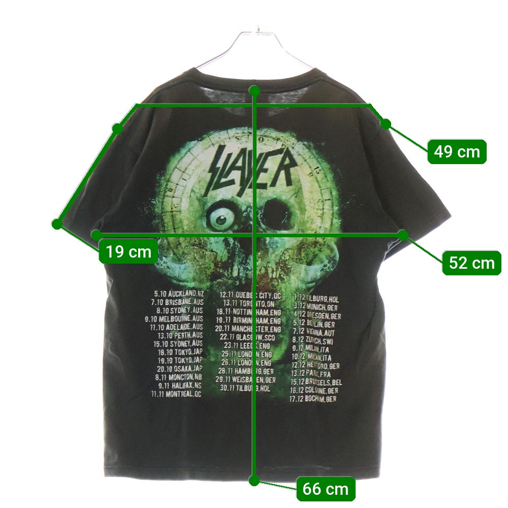 VINTAGE(ヴィンテージ) 00s SLAYER TOUR TEE スレイヤー Tシャツ 半袖カットソー ブラック