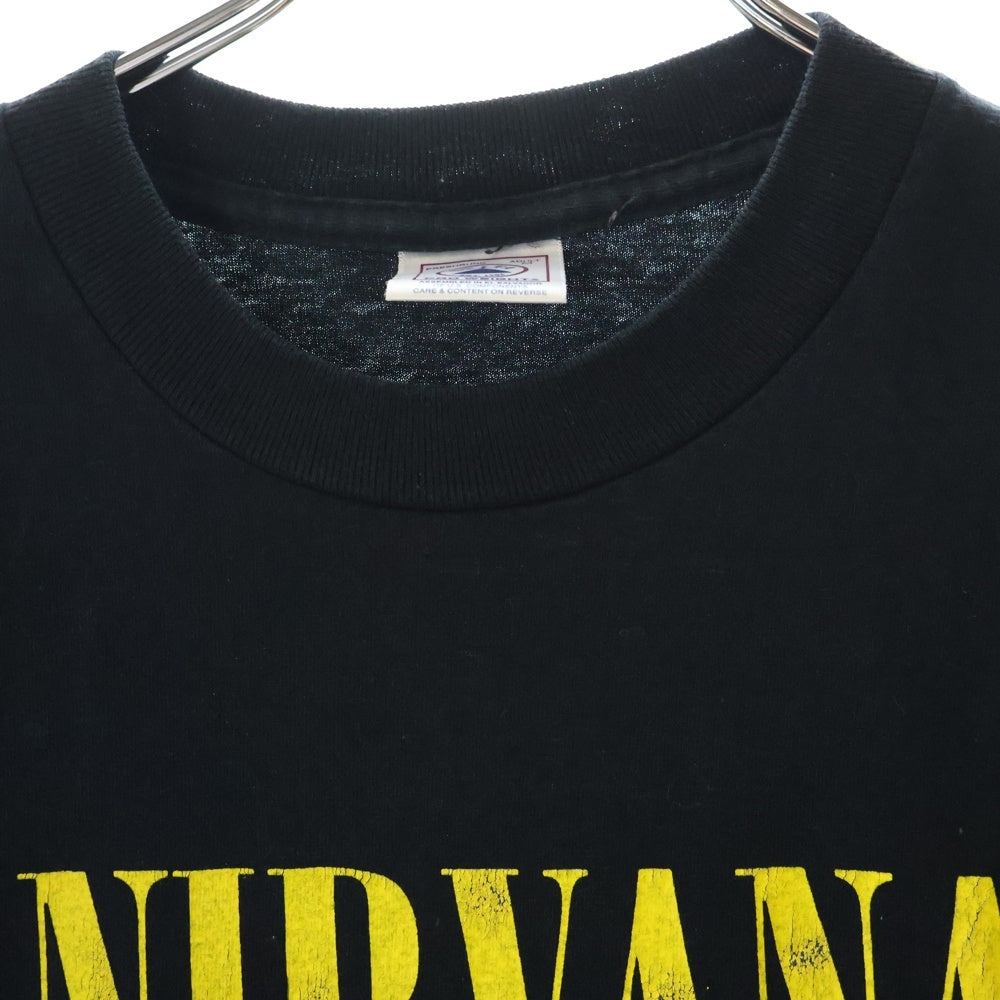 VINTAGE(ヴィンテージ) 00s NIRVANA Y2K SMILE ニルヴァーナ スマイルTシャツ 半袖カットソー ブラック
