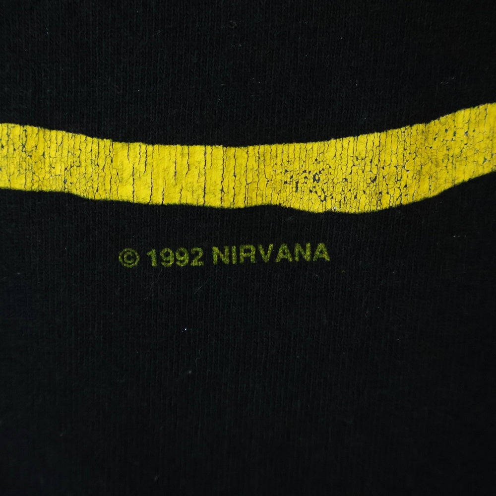VINTAGE(ヴィンテージ) 00s NIRVANA Y2K SMILE ニルヴァーナ スマイルTシャツ 半袖カットソー ブラック