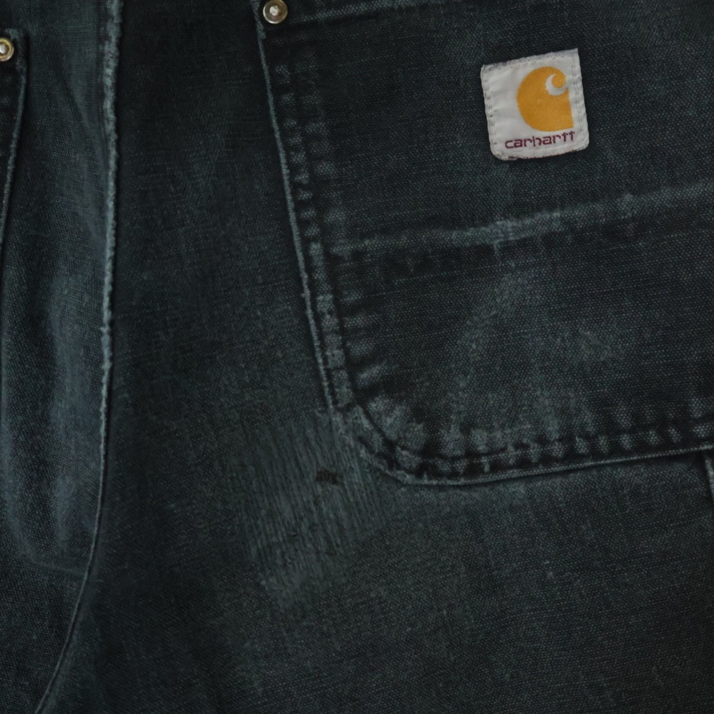 CARHARTT(カーハート) 00s DOUBLE KNEE WORK PANTS USA製 ダブルニーワークパンツ アメリカ製 ブラック B01 BLK