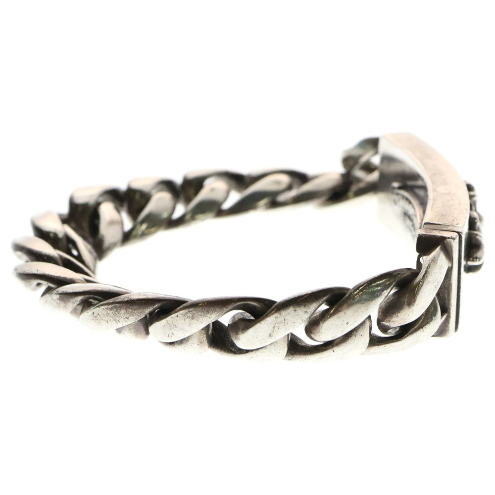 CHROME HEARTS(クロムハーツ) ID FLORAL CRS フローラルクロスIDクラシックリンク ブレスレット 13LINK シルバー BCA164