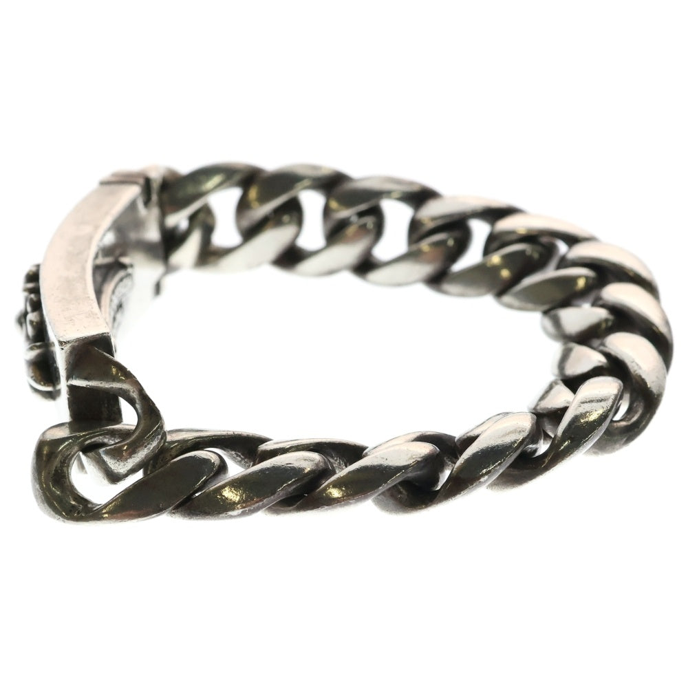 CHROME HEARTS(クロムハーツ) ID FLORAL CRS フローラルクロスIDクラシックリンク ブレスレット 13LINK シルバー BCA164