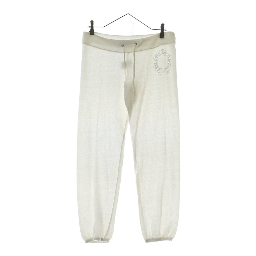 CHROME HEARTS(クロムハーツ) Horseshoe ホースシュー プリント スウェット パンツ ホワイト