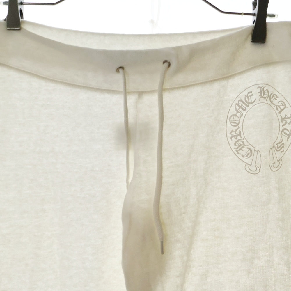CHROME HEARTS(クロムハーツ) Horseshoe ホースシュー プリント スウェット パンツ ホワイト