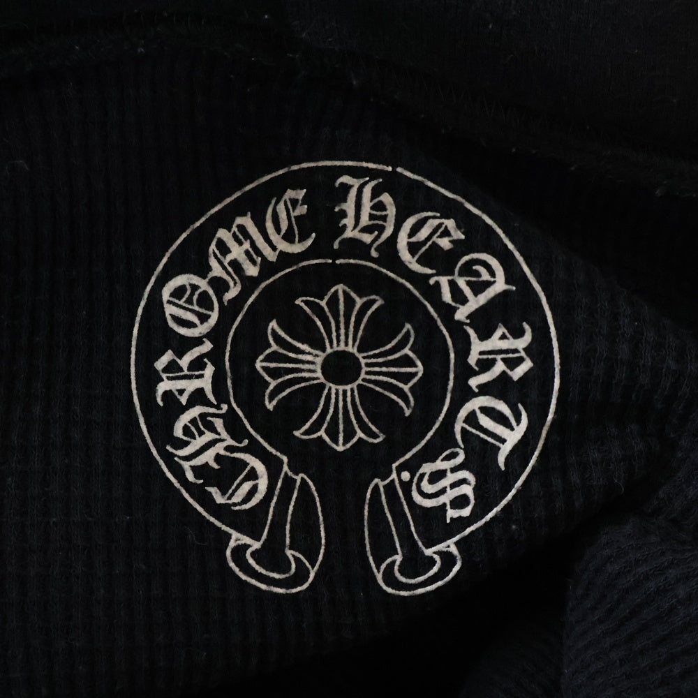 CHROME HEARTS(クロムハーツ) OLD Dagger Zip Hoodie オールドモデル ダガープリント 裏地サーマル ジップパーカーパーカー フーディー ブラック