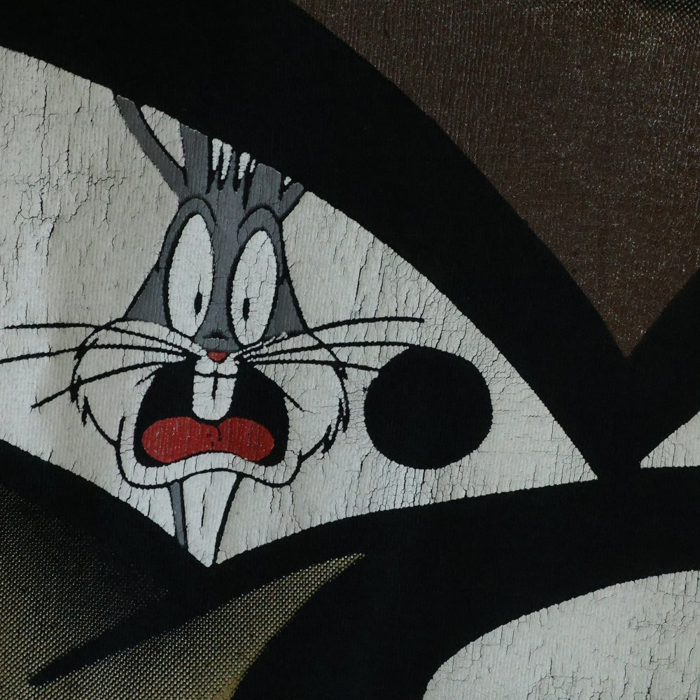 VINTAGE(ヴィンテージ) 90s LOONEY TUNES TASMANIAN DEVIL TEE ルーニーチューンズ タズマニアン デビル オーバープリント Tシャツ ブラック