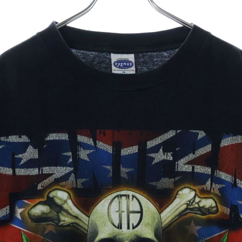 VINTAGE(ヴィンテージ) 90s PANTERA FLAG AND SKULL TEE パンテラ フラッグ スカル Tシャツ 半袖カットソー ブラック