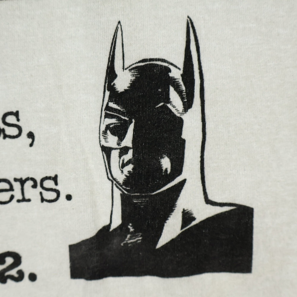 VINTAGE(ヴィンテージ) 90s BATMAN GOTHAM GLOBE バットマン プリント Tシャツ 半袖カットソー ホワイト