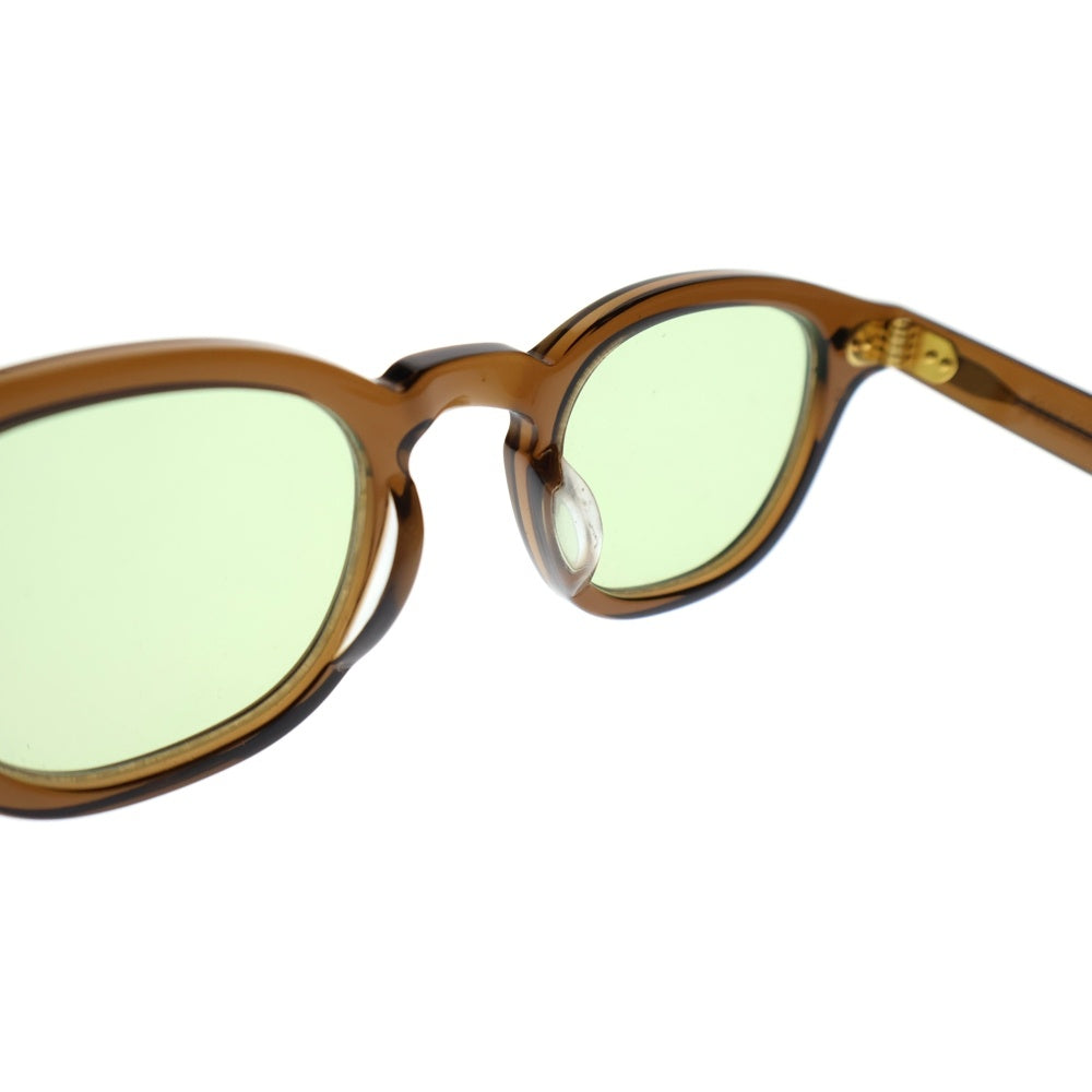JULIUS TART OPTICAL(ジュリアス タートオプティカル) ウェリントン アイウェア メガネ サングラス 復刻ARNEL PL-102CA AR 46/24 GOLD Red Brown