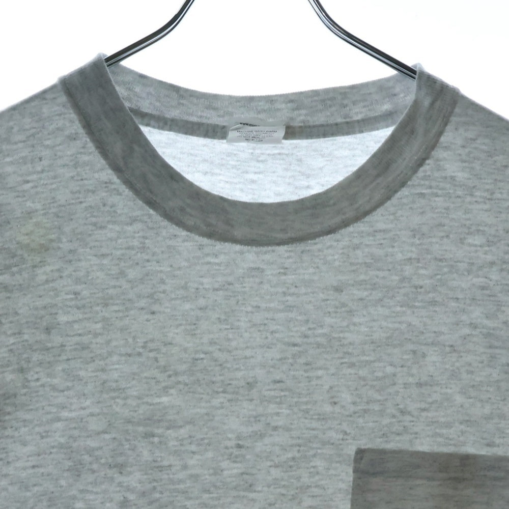 NO BRAND(ノーブランド) UNITED STATES AIR FORCE ポケット Tシャツ 半袖カットソー グレー