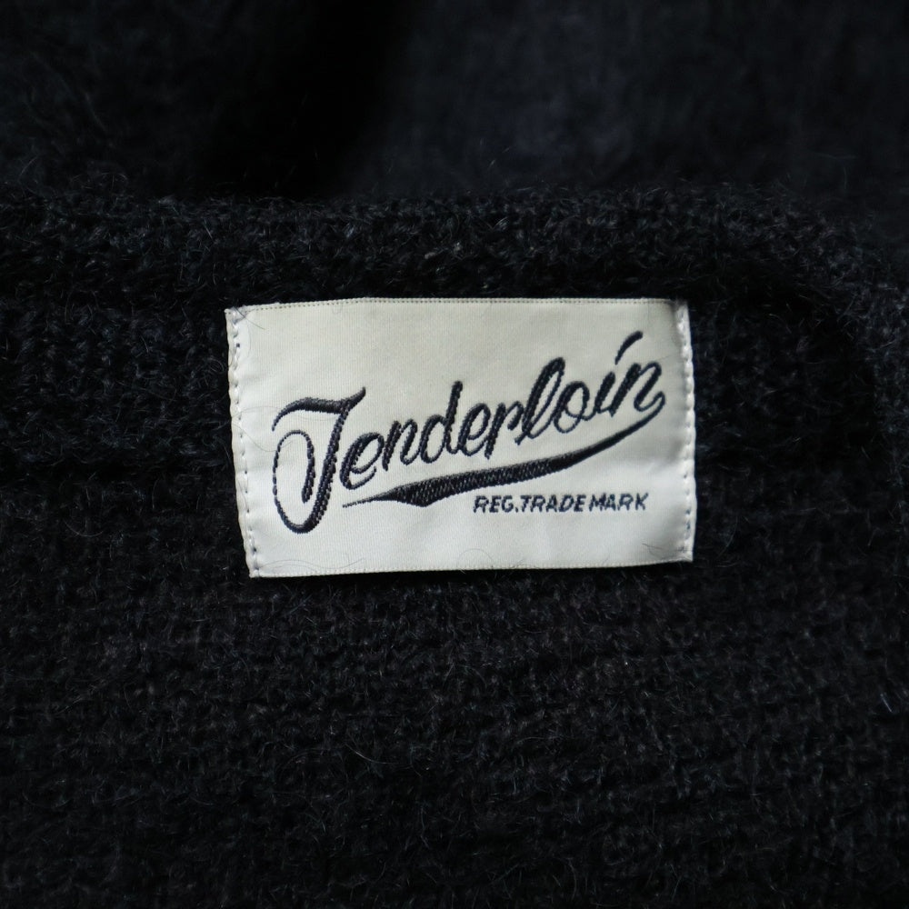 TENDERLOIN(テンダーロイン) MOHAIR CARDIGAN ウール アクリル ナイロン カーディガン ブラック