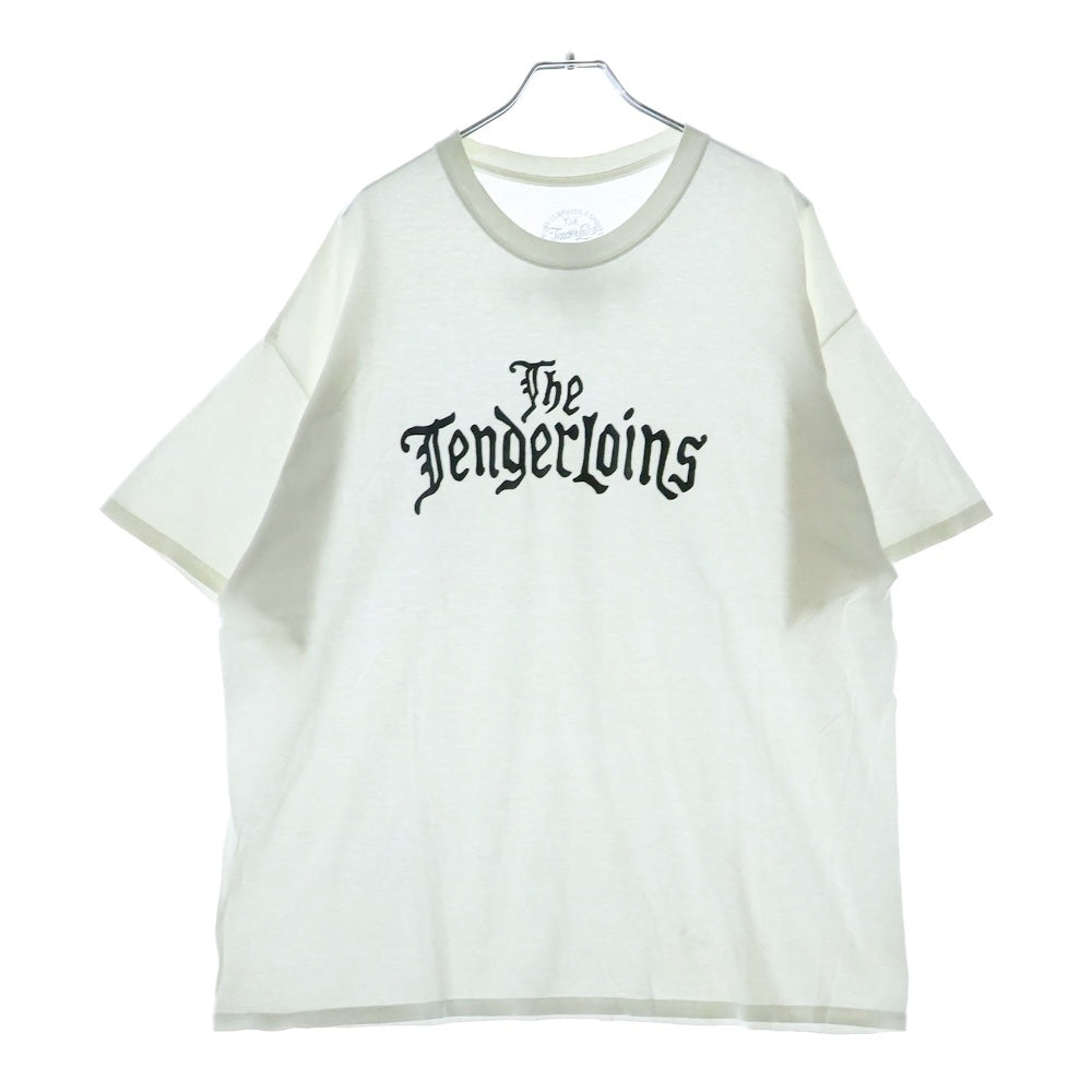 TENDERLOIN(テンダーロイン) THE TENDERLOIN TEE フロント ロゴ プリント Tシャツ 半袖カットソーホワイト