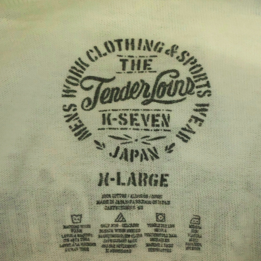 TENDERLOIN(テンダーロイン) THE TENDERLOIN TEE フロント ロゴ プリント Tシャツ 半袖カットソーホワイト