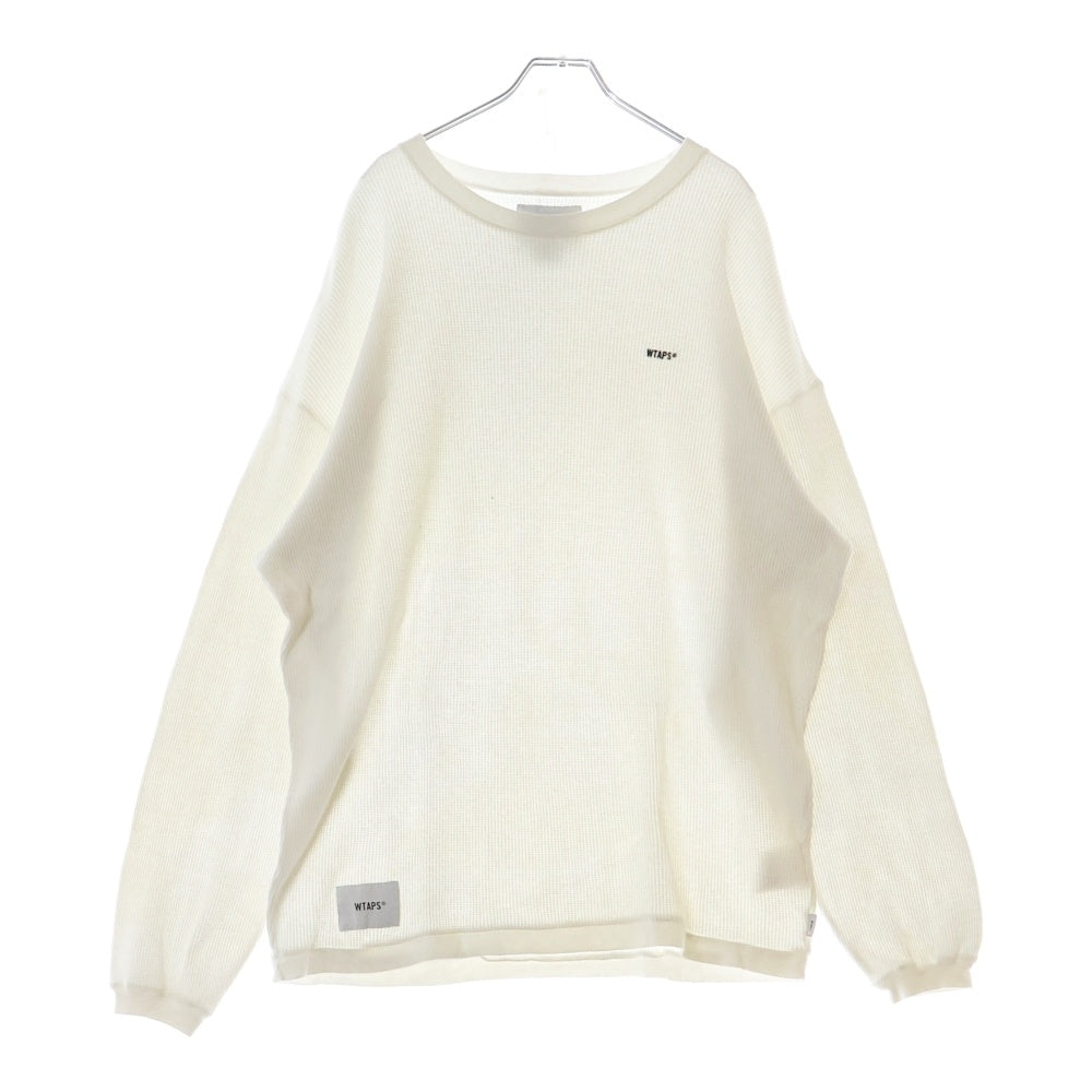 WTAPS(ダブルタップス) 20SS WAFFLE LS TEE COTTON コットン ワッフル 長袖カットソー ホワイト 201ATDT-CSM29