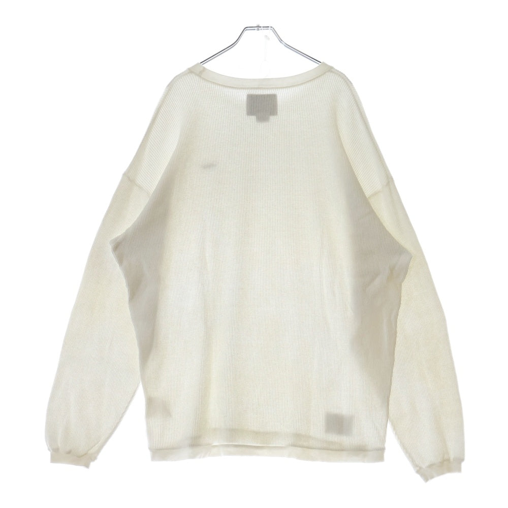 WTAPS(ダブルタップス) 20SS WAFFLE LS TEE COTTON コットン ワッフル 長袖カットソー ホワイト 201ATDT-CSM29