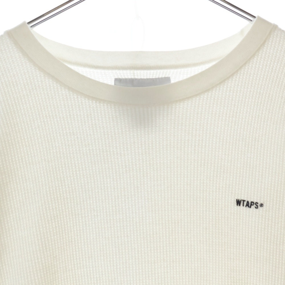 WTAPS(ダブルタップス) 20SS WAFFLE LS TEE COTTON コットン ワッフル 長袖カットソー ホワイト 201ATDT-CSM29