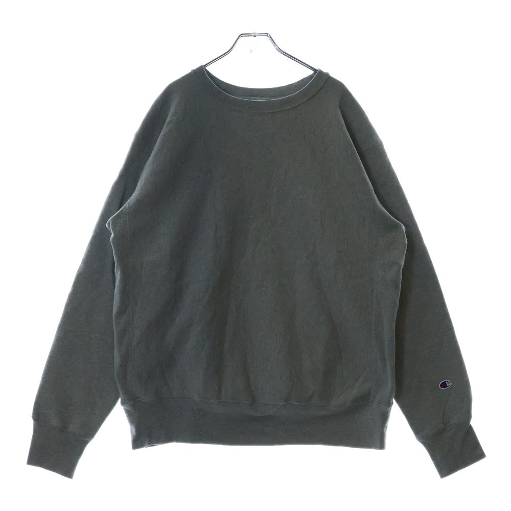 CHAMPION(チャンピオン) REVERSE WEAVE Made in USA リバースウィーブ プルオーバーパーカー 単色タグ 復刻 ライトグレー C5-U101