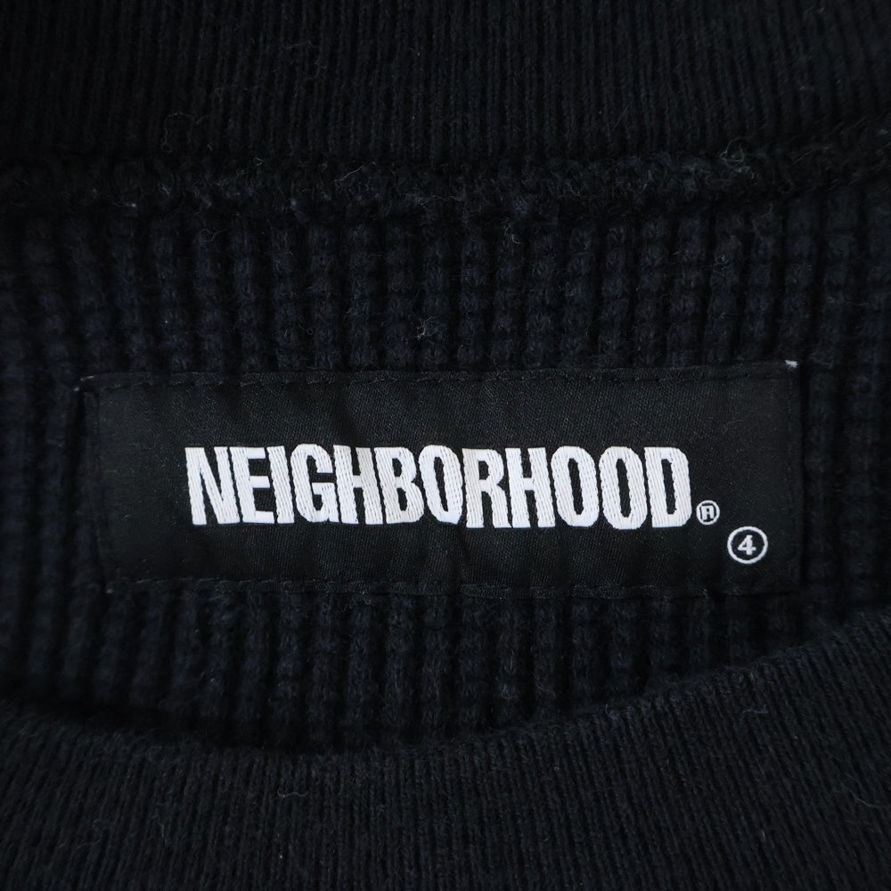 NEIGHBORHOOD(ネイバーフッド) 21AW WAFFLE C-CREW.L/S ワッフルスウェット カットソー ブラック 212OKNH-CSM02