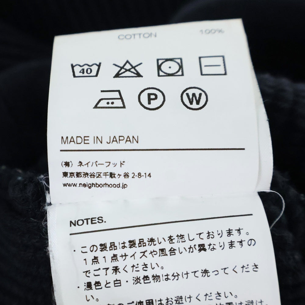 NEIGHBORHOOD(ネイバーフッド) 21AW WAFFLE C-CREW.L/S ワッフルスウェット カットソー ブラック 212OKNH-CSM02