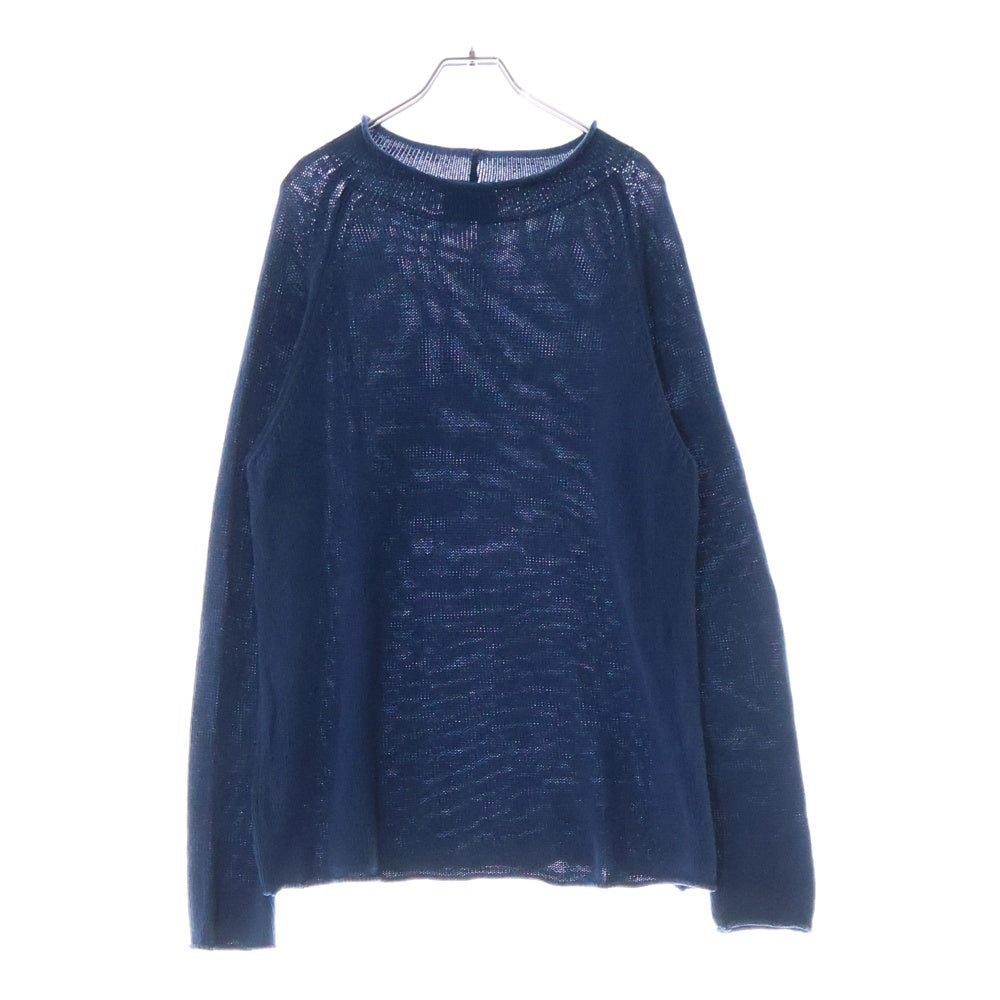 TENDERLOIN(テンダーロイン) ROLL NECK SWEATER INDIGO BLUE ロールネック コットンリネン ニットセーター ブルー