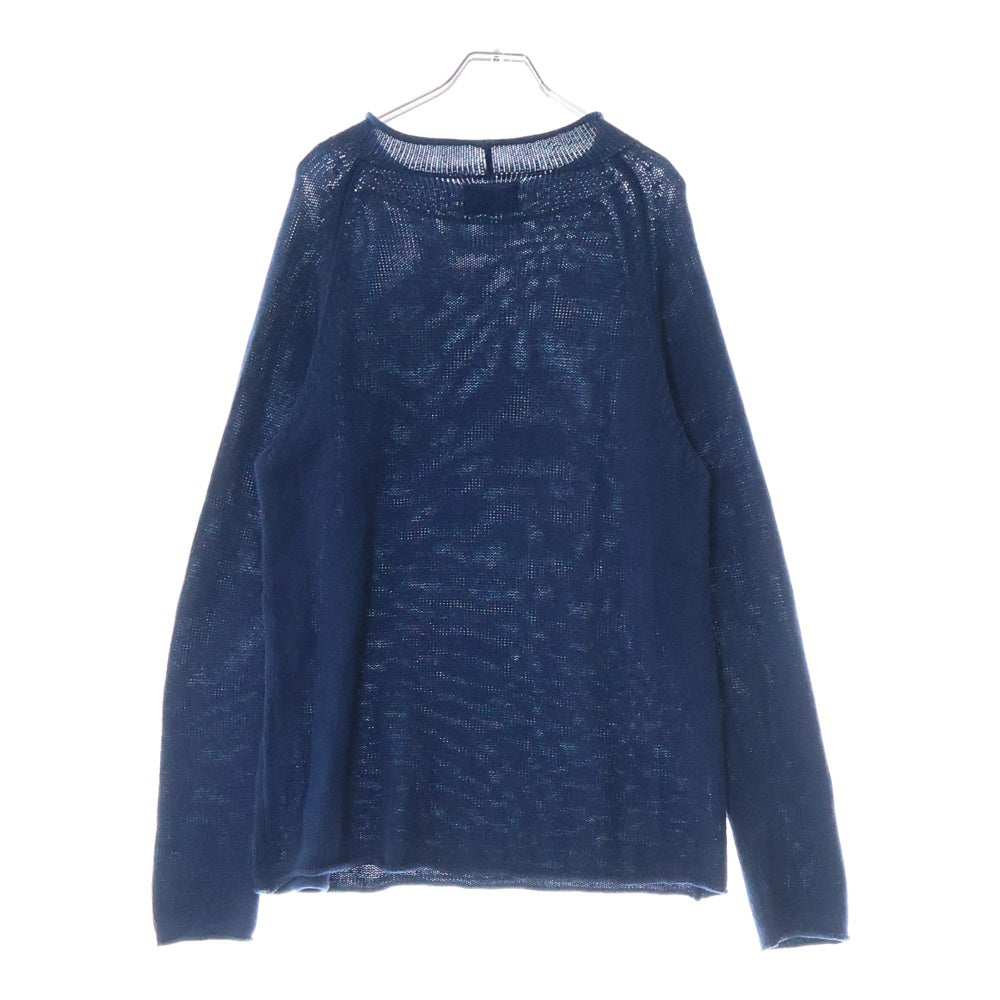 TENDERLOIN(テンダーロイン) ROLL NECK SWEATER INDIGO BLUE ロールネック コットンリネン ニットセーター ブルー