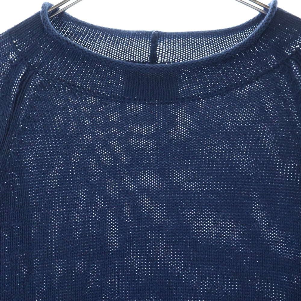 TENDERLOIN(テンダーロイン) ROLL NECK SWEATER INDIGO BLUE ロールネック コットンリネン ニットセーター ブルー