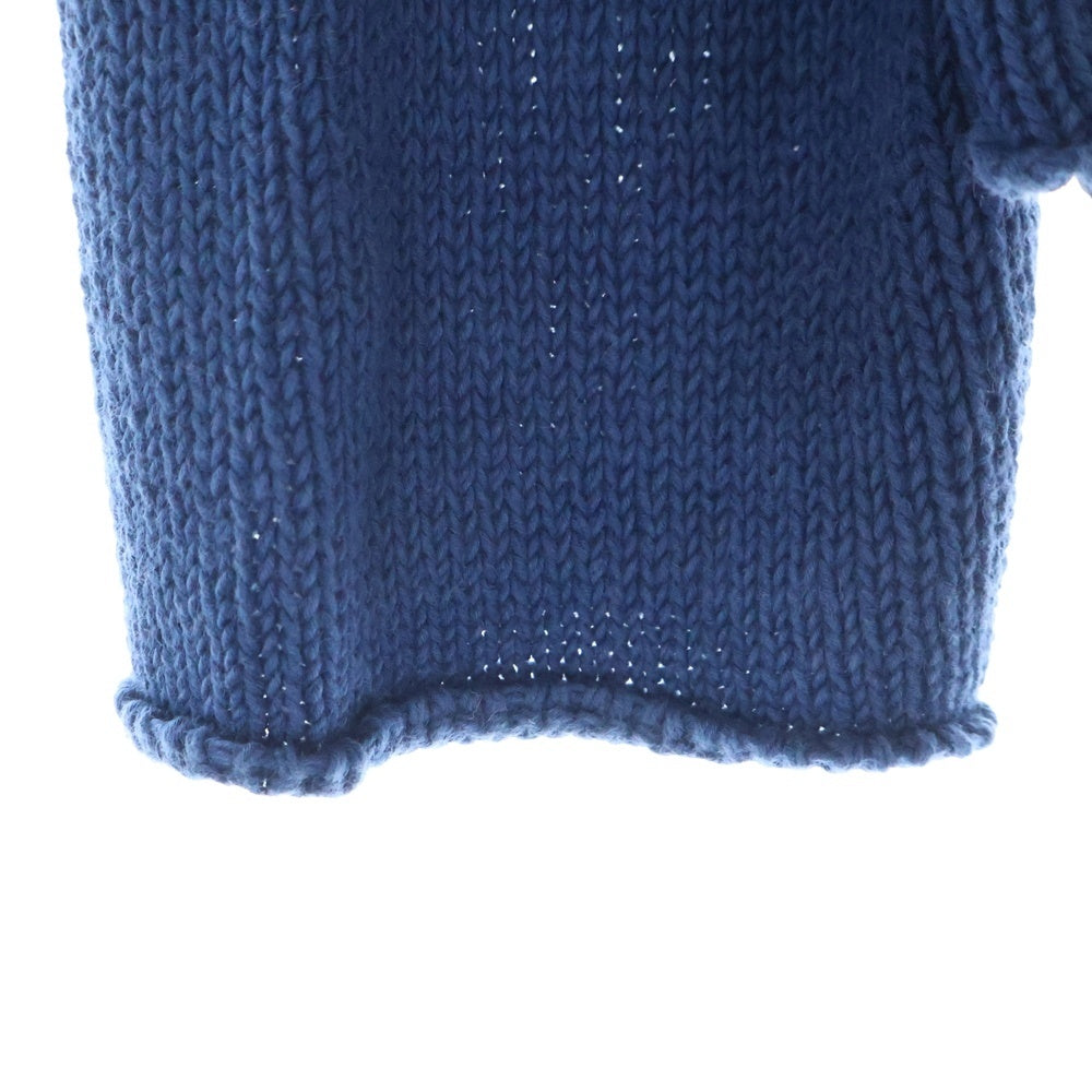 TENDERLOIN(テンダーロイン) ROLL NECK SWEATER INDIGO BLUE ロールネック コットンリネン ニットセーター ブルー