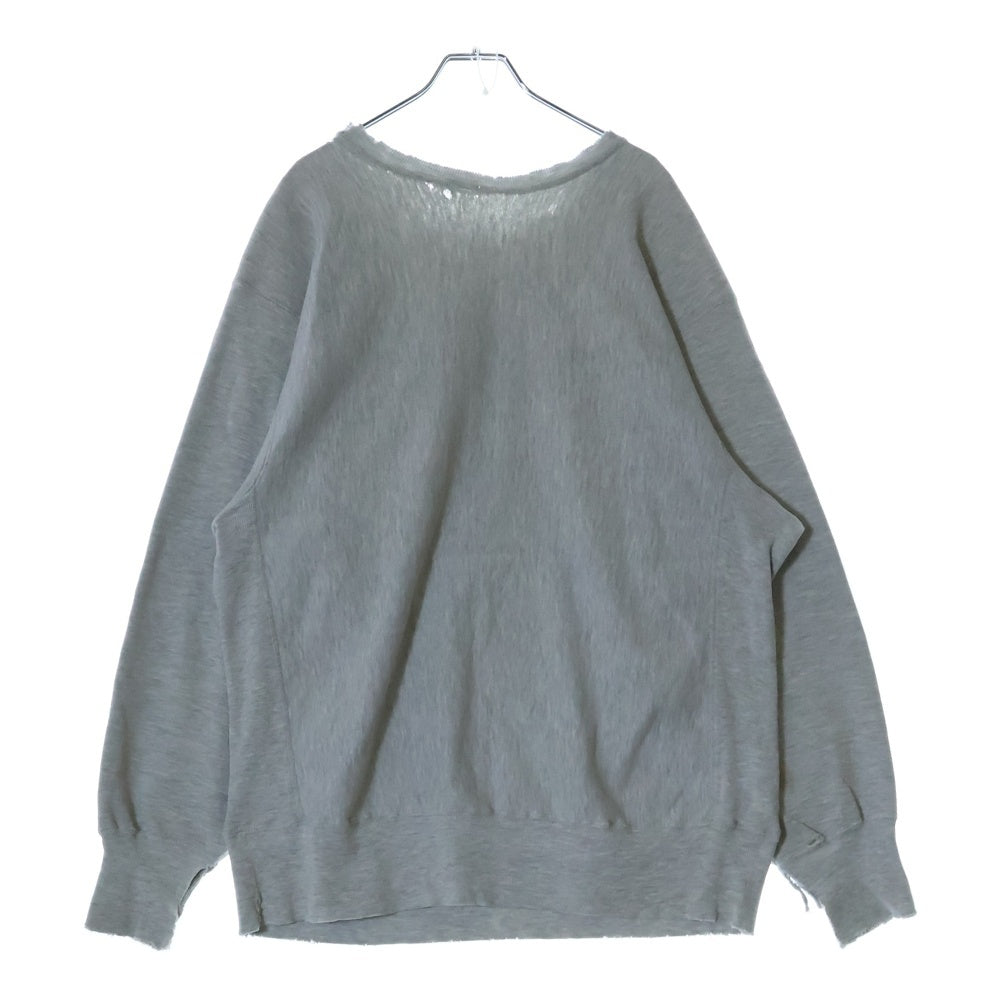VINTAGE(ヴィンテージ) 80s フロントプリント リバースウィーブ NAVY スウェット ライトグレー