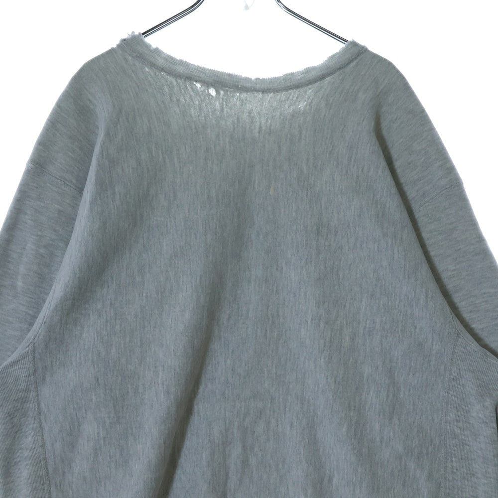 VINTAGE(ヴィンテージ) 80s フロントプリント リバースウィーブ NAVY スウェット ライトグレー