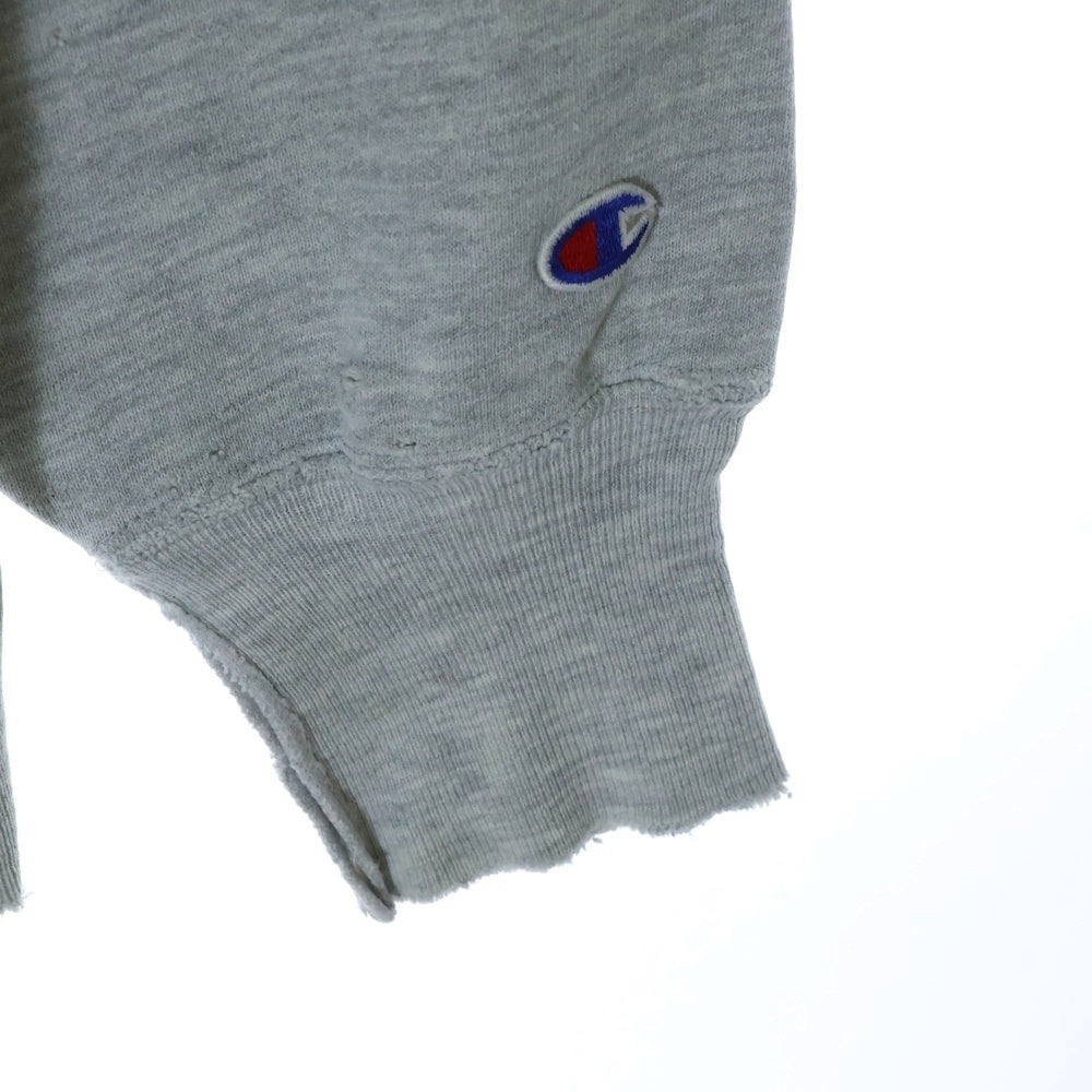 VINTAGE(ヴィンテージ) 80s フロントプリント リバースウィーブ NAVY スウェット ライトグレー