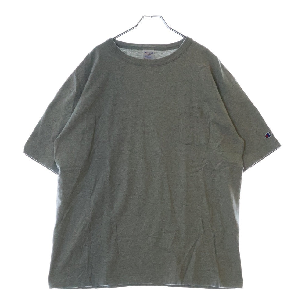 CHAMPION(チャンピオン) T1011 ティーテンイレブン ショートスリーブポケット MADE IN USA Tシャツ 半袖カットソー グレー