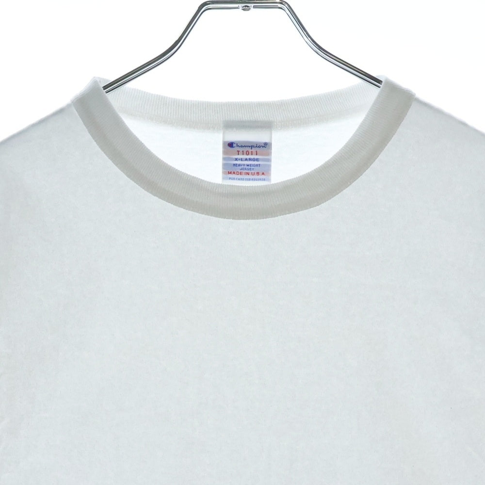 CHAMPION(チャンピオン) T1011 ティーテンイレブン ショートスリーブ MADE IN USA Tシャツ 半袖カットソー ホワイト